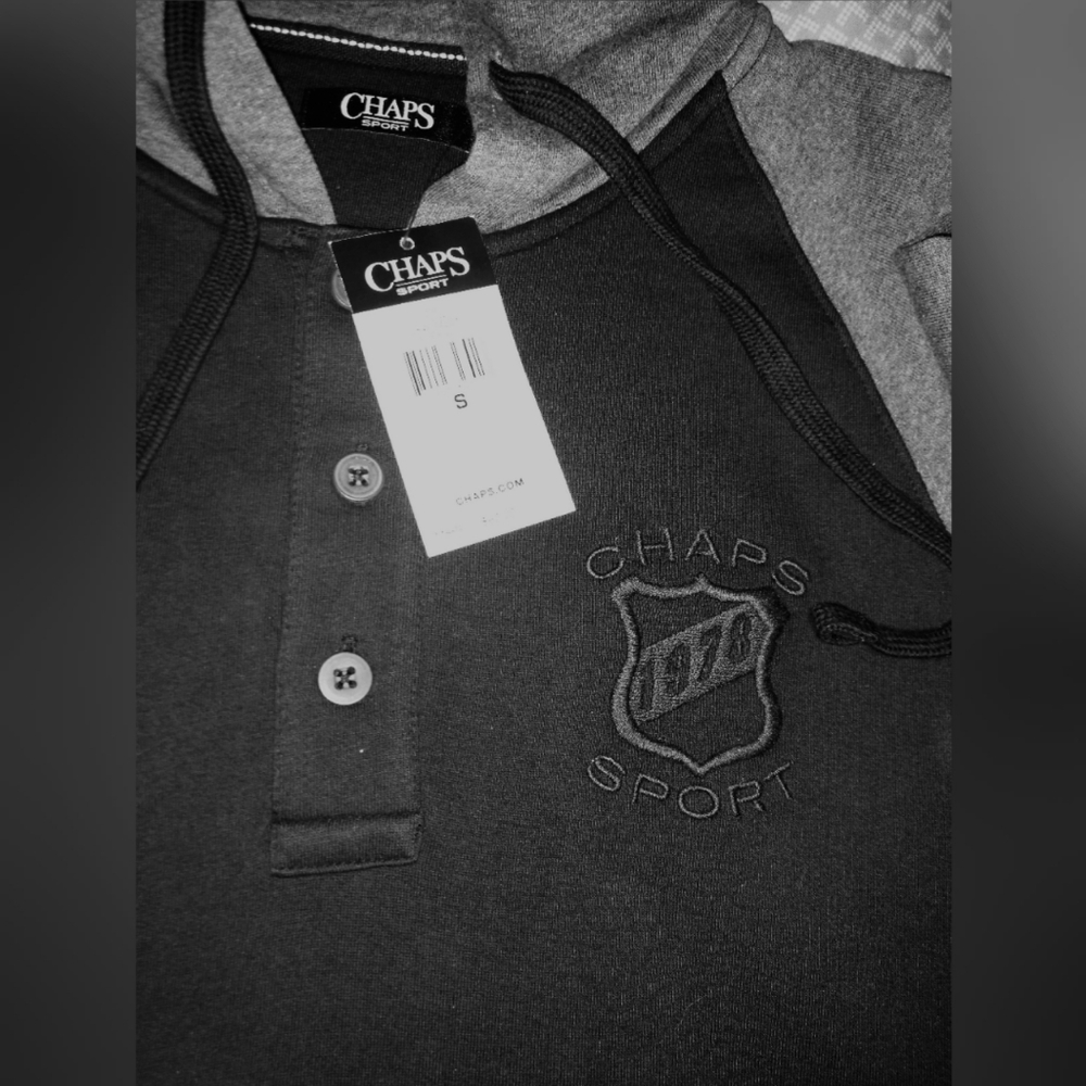 Chaps pullover hoodie men's small NWT - Picture 2 of 4